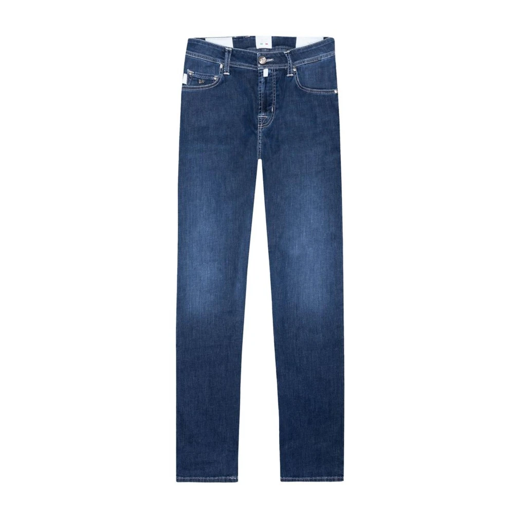 Tramarossa Slim-Fit Five-Pocket Katoenen Jeans Blue Heren