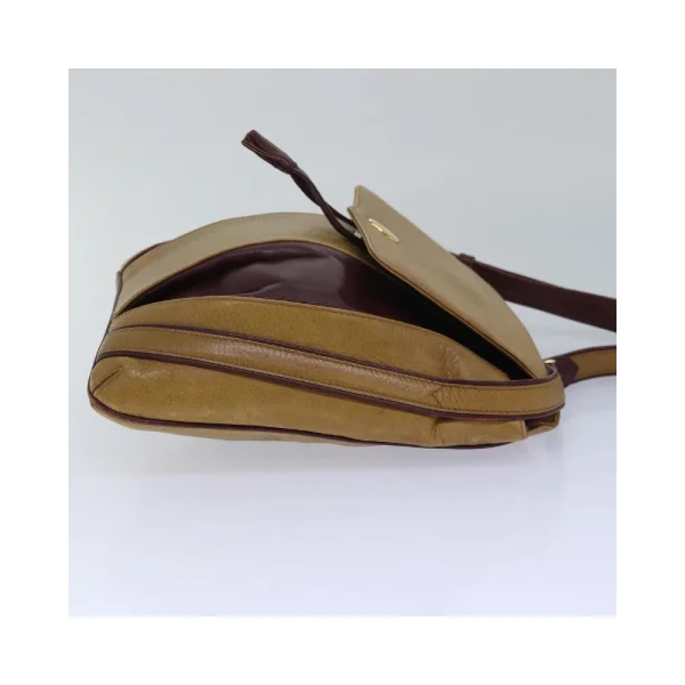 Cartier Vintage Pre-owned Leather shoulder-bags Beige Dames