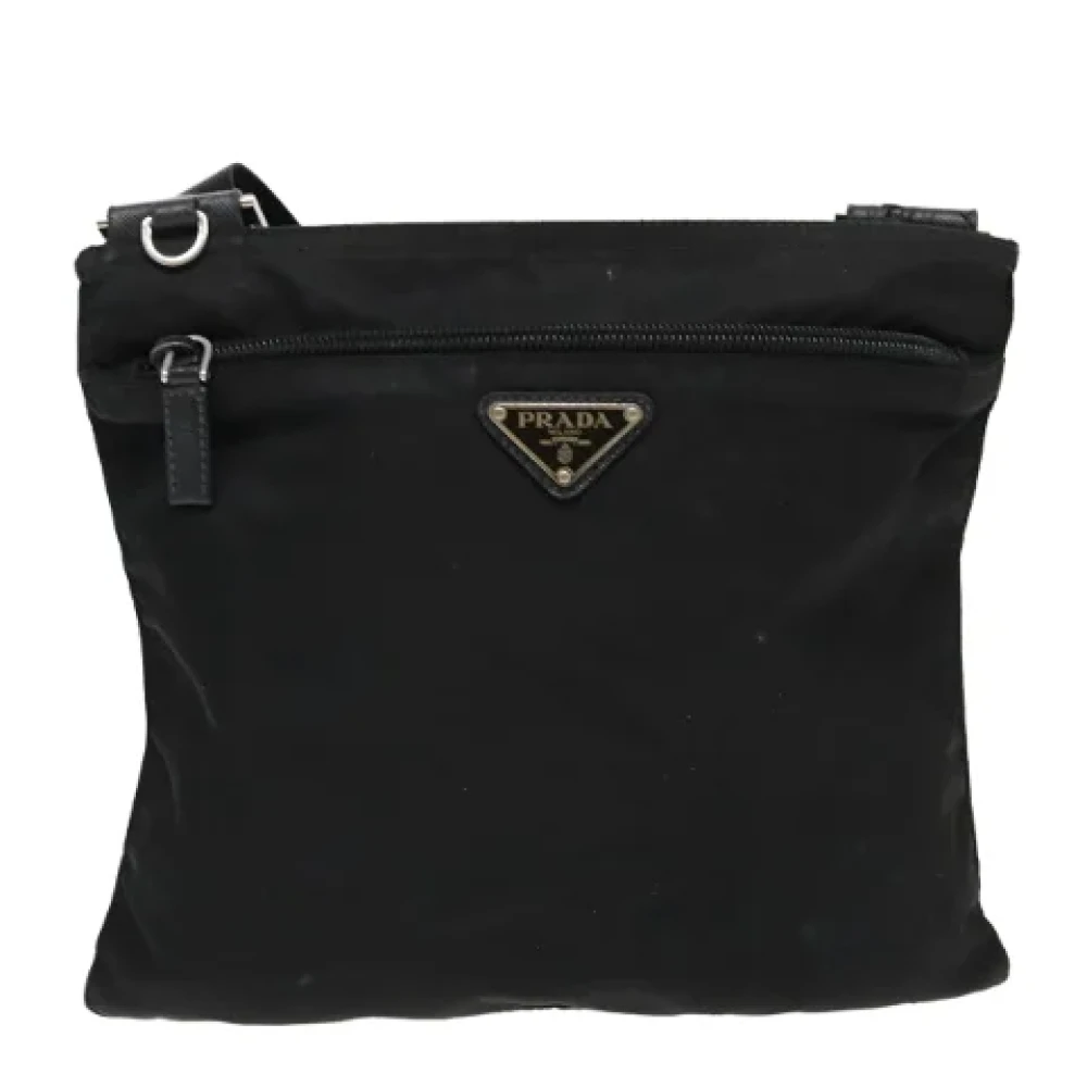 Prada Vintage Pre-owned Nylon prada-bags Black Dames