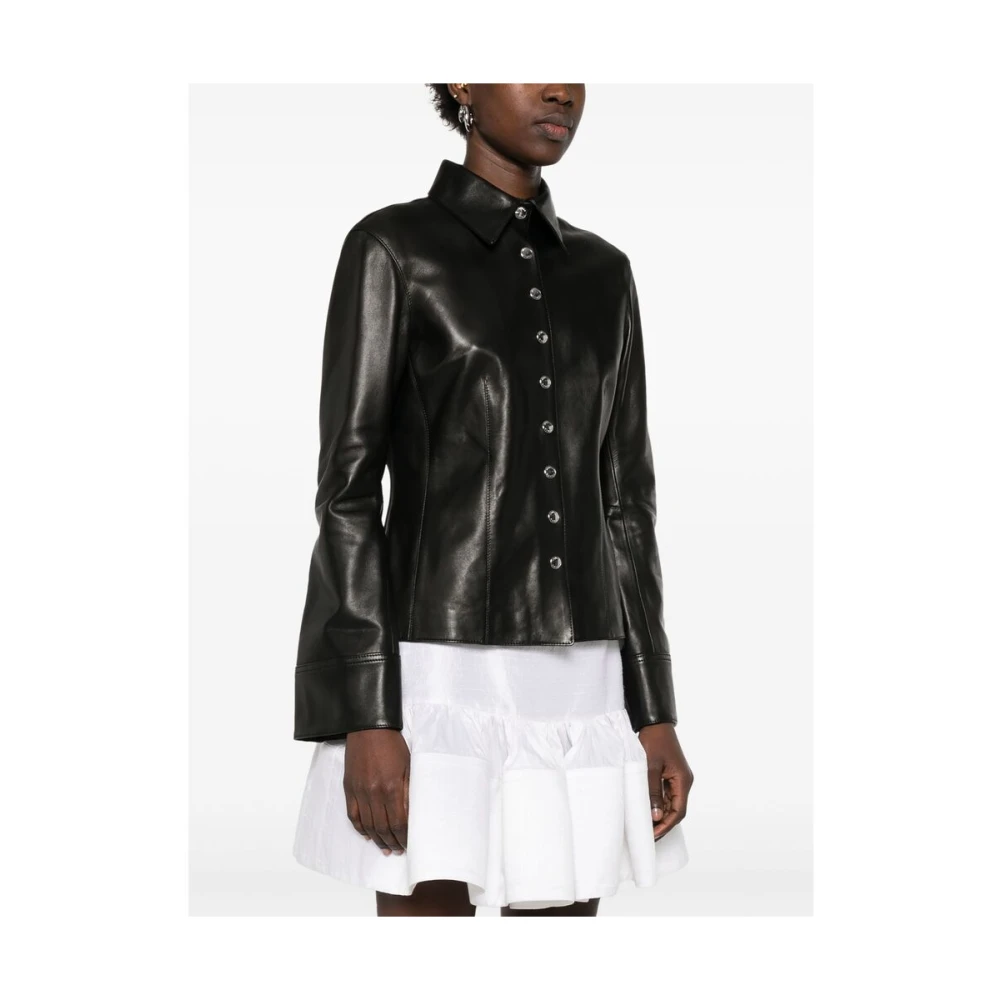 alexander mcqueen Zwarte Drukknop Shirt Good On You Black Dames