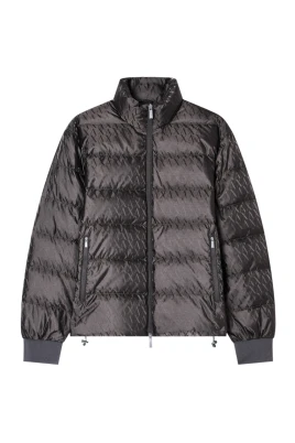 Fabric Jacket with Allover Logo