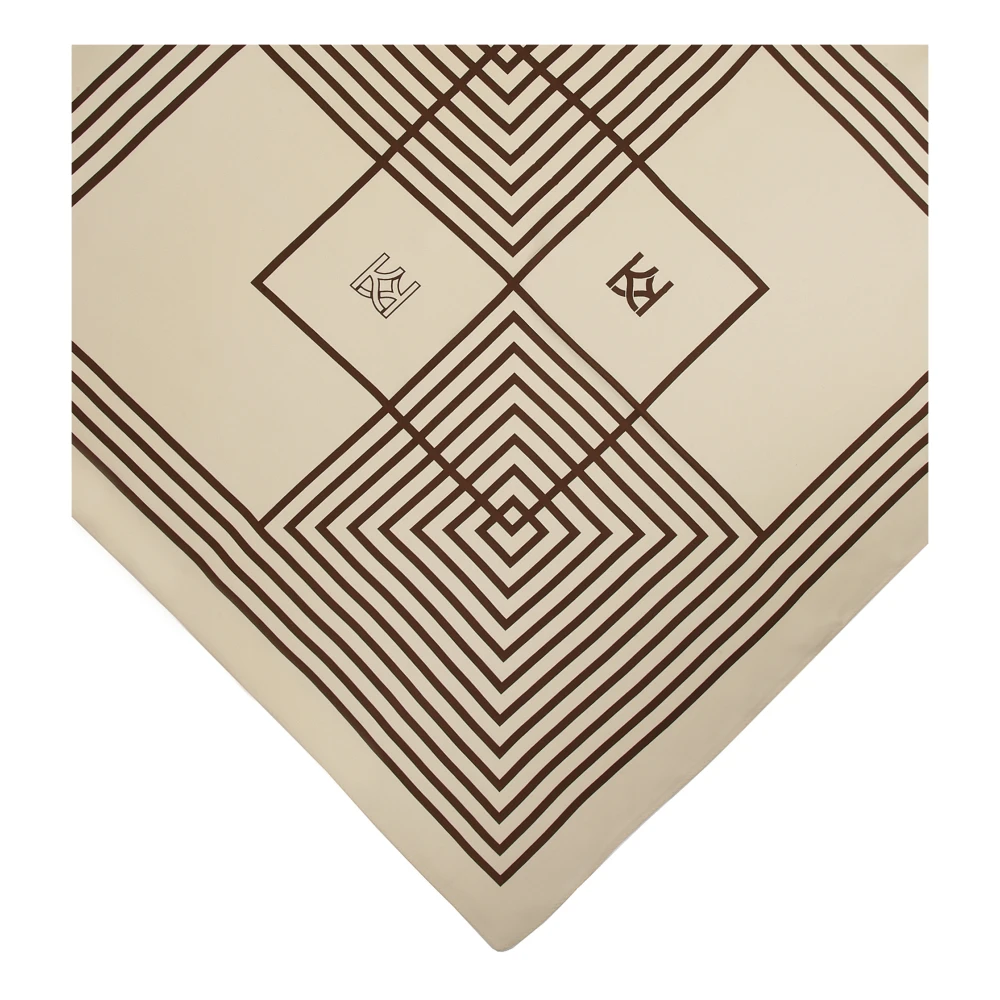 Kazar Roomzijden sjaal in regulier patroon Beige Dames