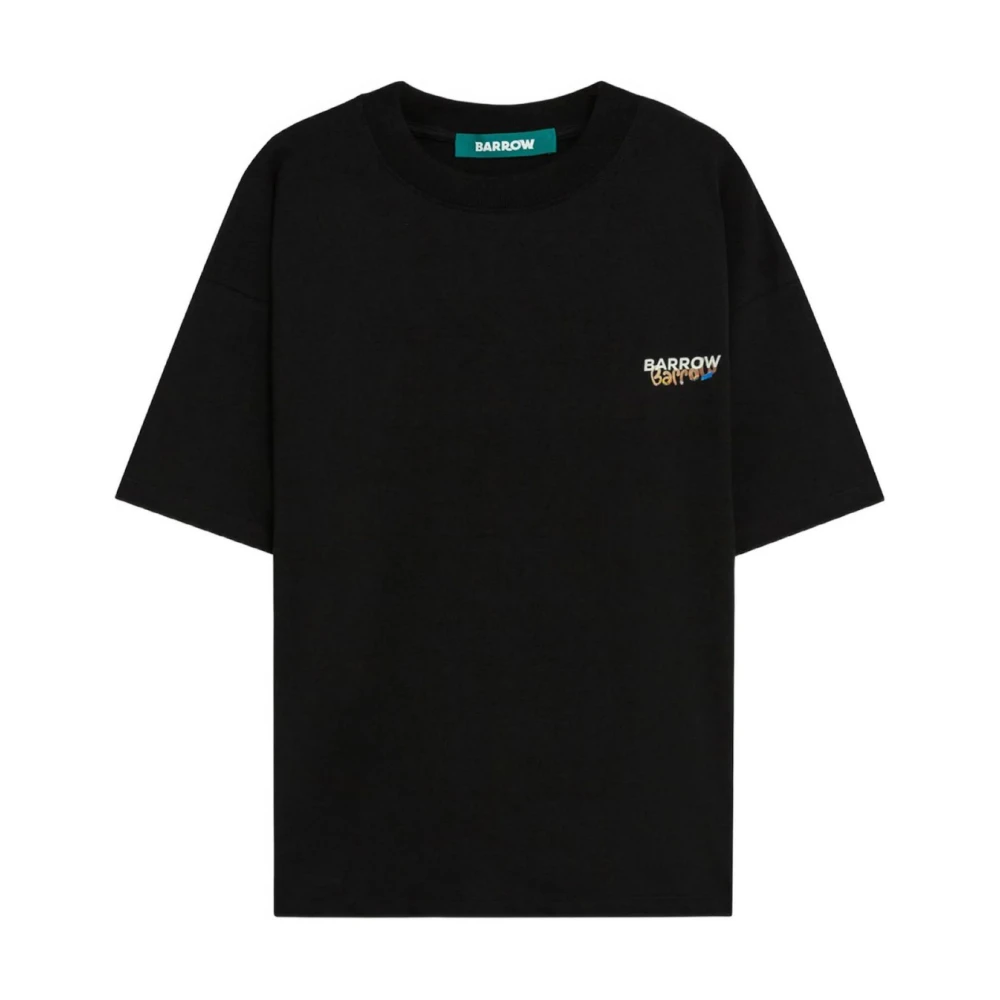 Barrow Black T-Shirts, Male, Xl, Jersey T-Shirt