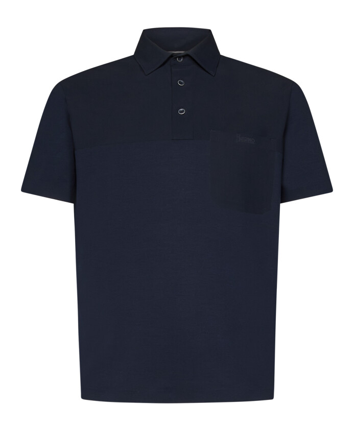 polo-bleu-avec-details-en-nylon