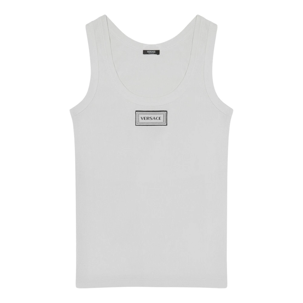 Versace Donna Bianco Top, S, New,