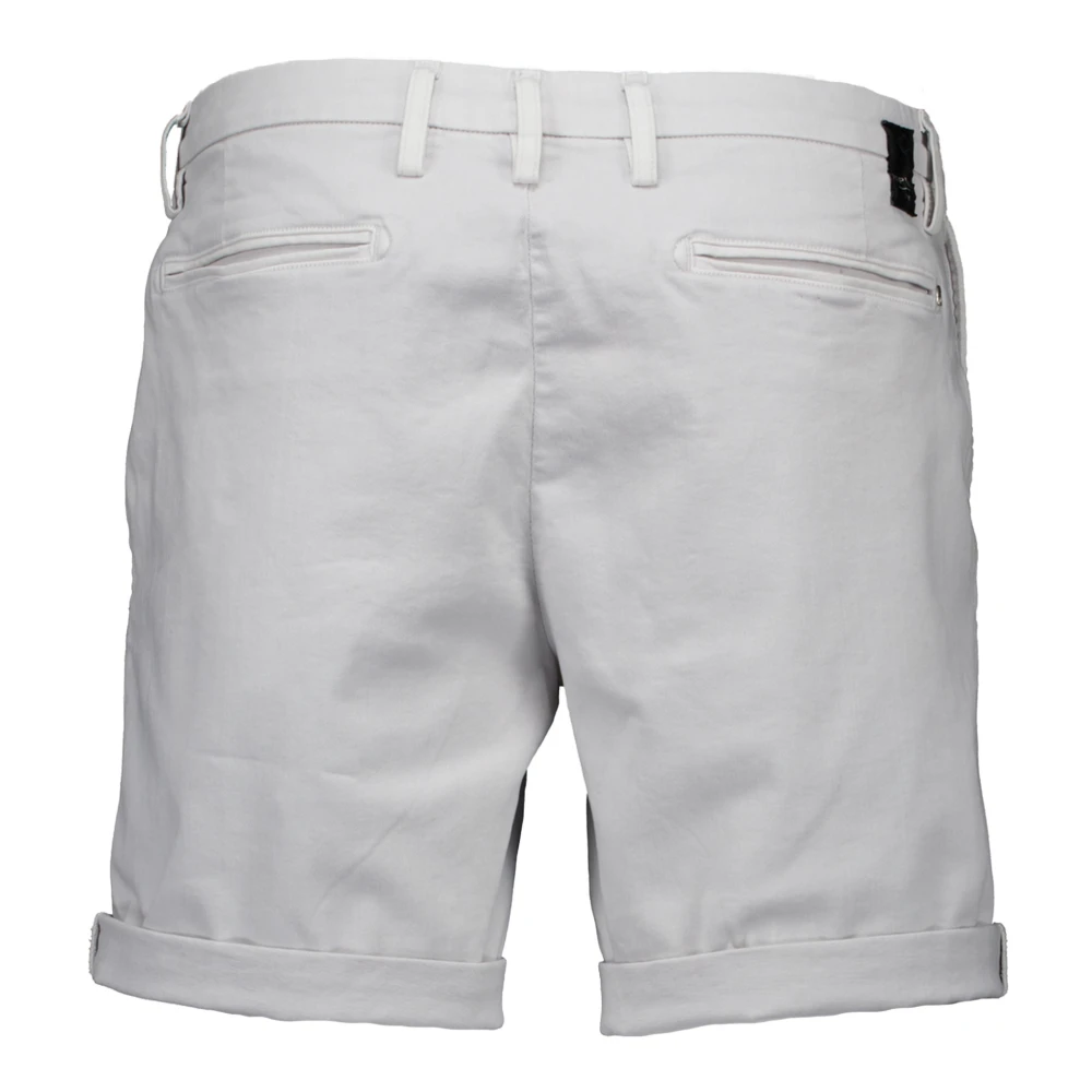 Replay Lichtgrijze Casual Shorts Gray Heren