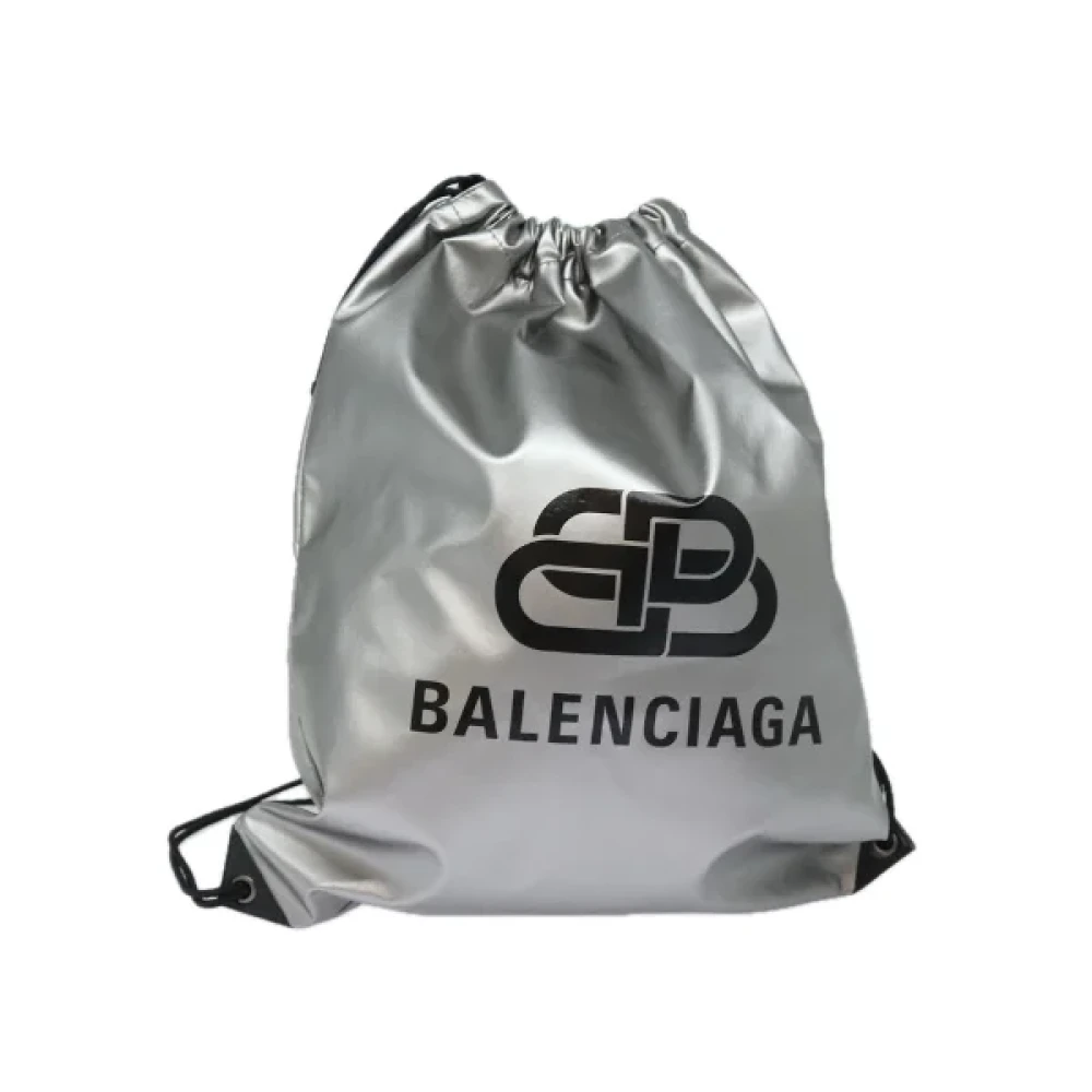 Balenciaga Vintage Pre-owned Nylon backpacks Gray Dames