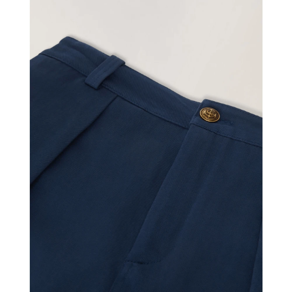Loro Piana Ademende Katoenen Bermuda Shorts Blue Dames
