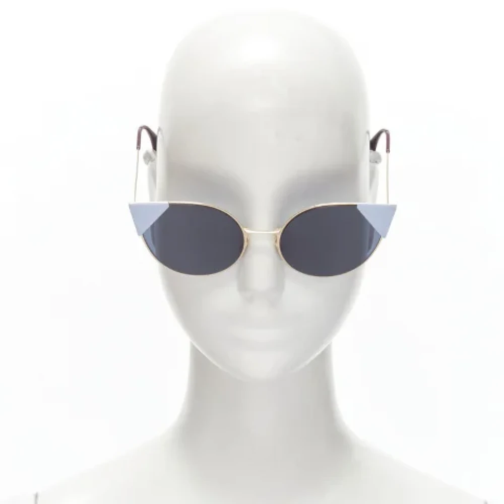 Fendi Vintage Pre-owned Fabric sunglasses Blue Dames