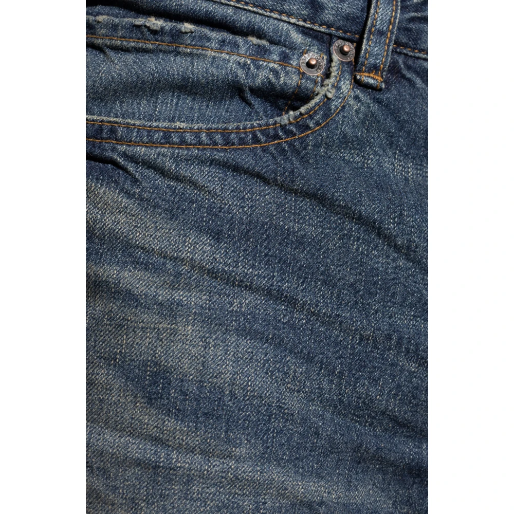 Balenciaga Jeans met logo Blue Heren