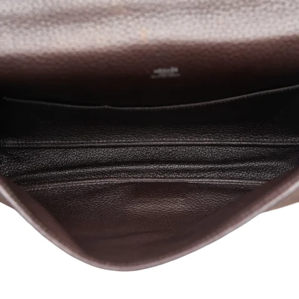 Hermès Vintage Pre-owned Canvas shoulder-bags Brown Dames