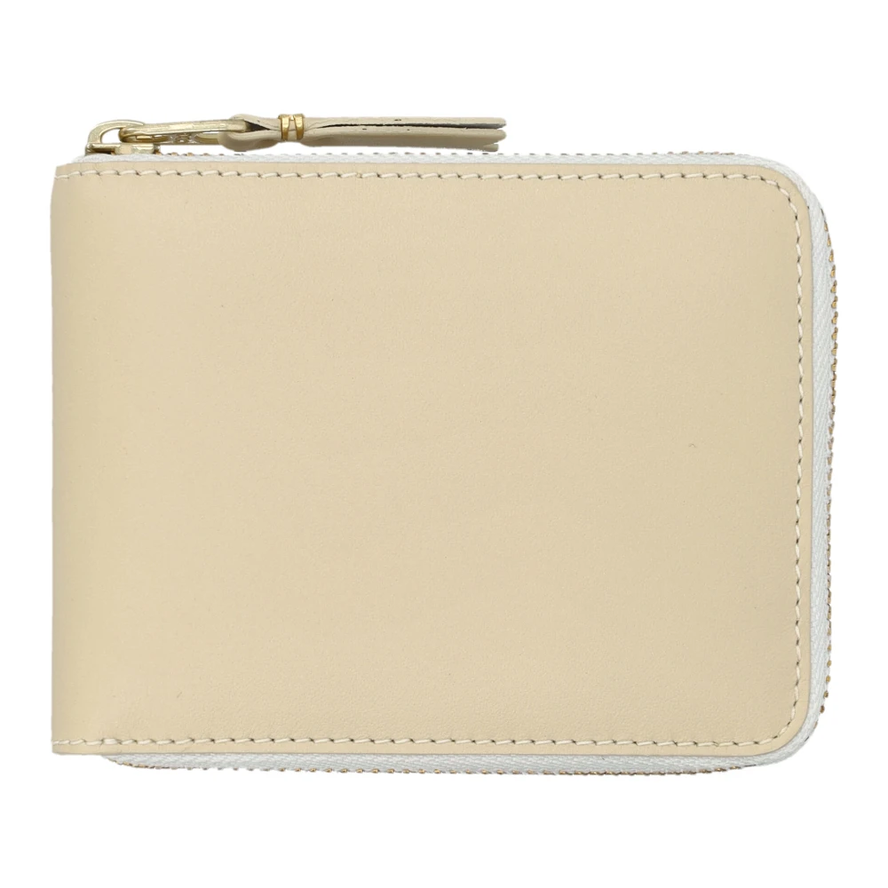 Comme des Garçons Ecru Kleine Ritsportemonnee Beige Unisex