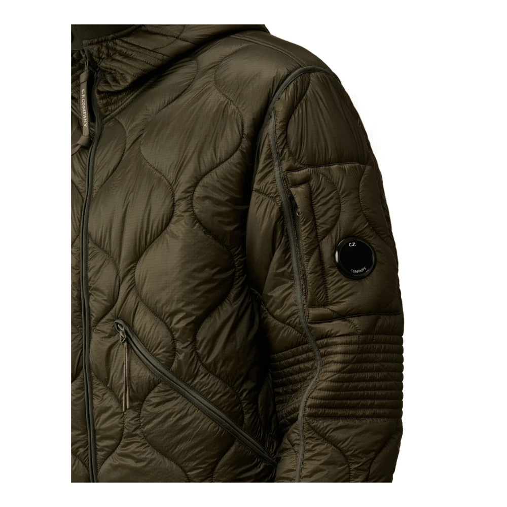 C.P. Company Gewatteerde nylon jas met Primaloft Silver Green Heren