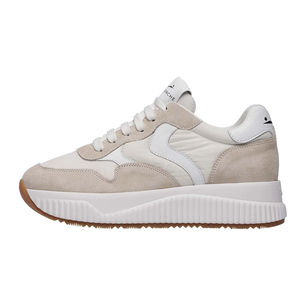 Voile Blanche Women's Suede And Technical Fabric Sneakers Lana
