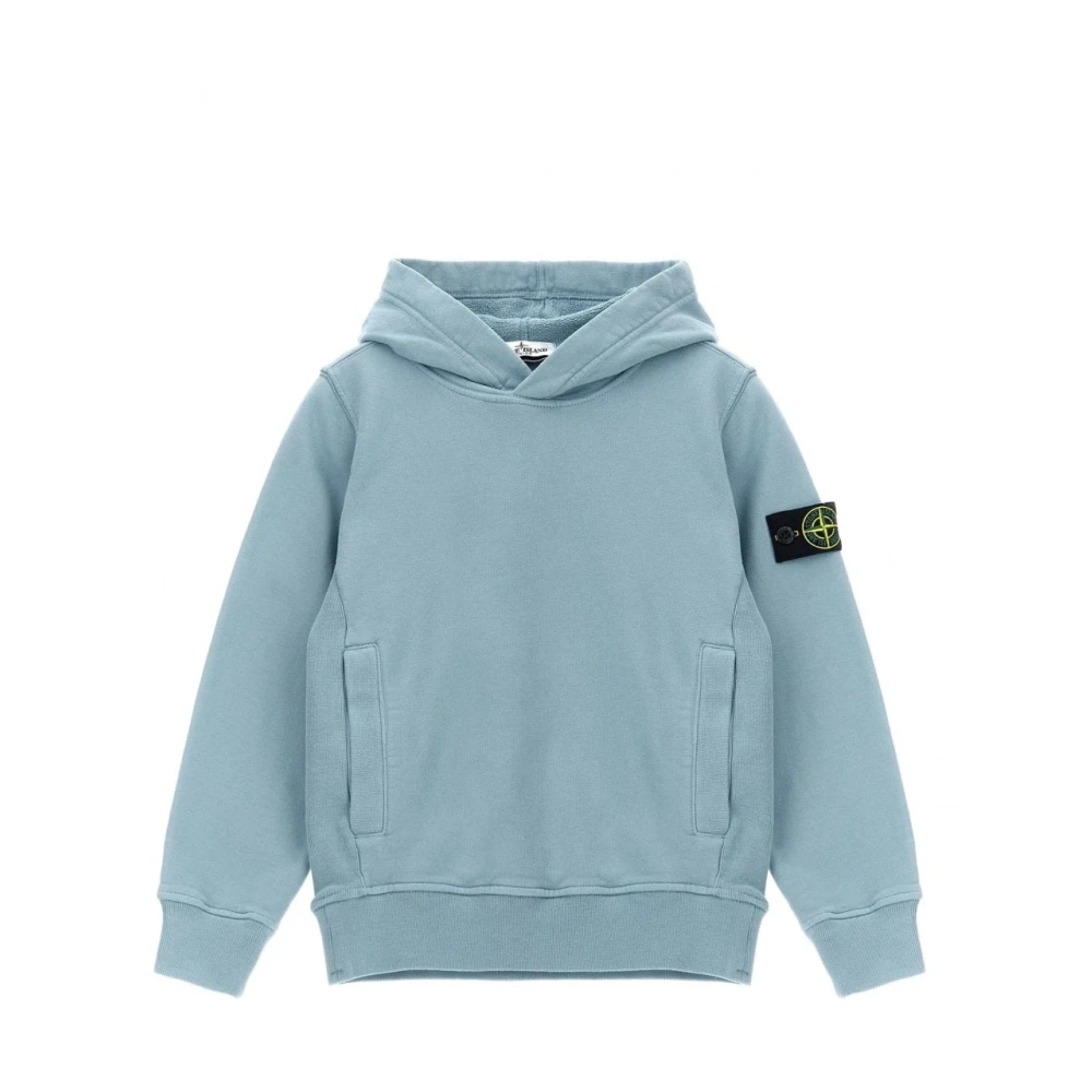 Stone Island , Kids Sweatshirts, Unisex, Blue, 2 Y, S0a20 Compass Hoodie
