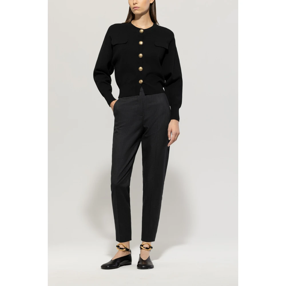 LUISA CERANO Elegante Blouson Style Gebreid Jack Black Dames