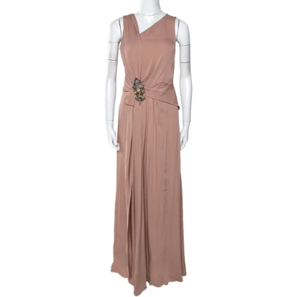 Gucci Vintage Pre-owned Silk dresses Pink Dames