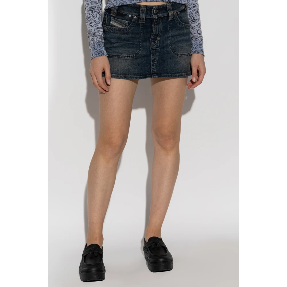 Diesel Rok De-Rago-Re Blue Dames