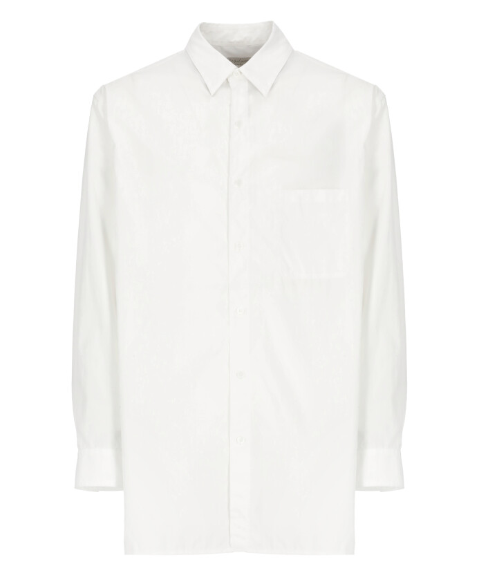 chemise-en-coton-blanc-col-rond