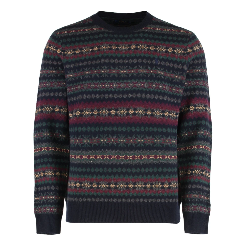 Polo Ralph Lauren Mannelijk Multicolor Truien & Vesten Heren, Veelkleurig, L, Wol, Fair Isle Wollen Trui