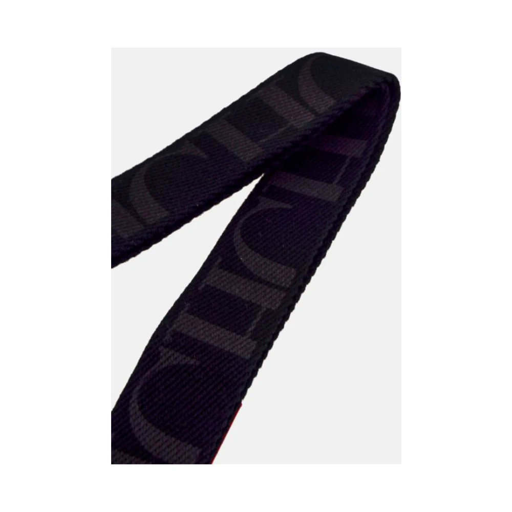 Carolina Herrera Verstelbare leren en grosgrain schouderband Black Dames