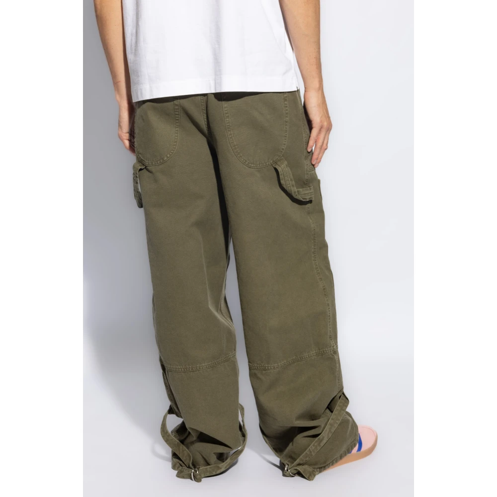 Off White Lage broeken Green Heren