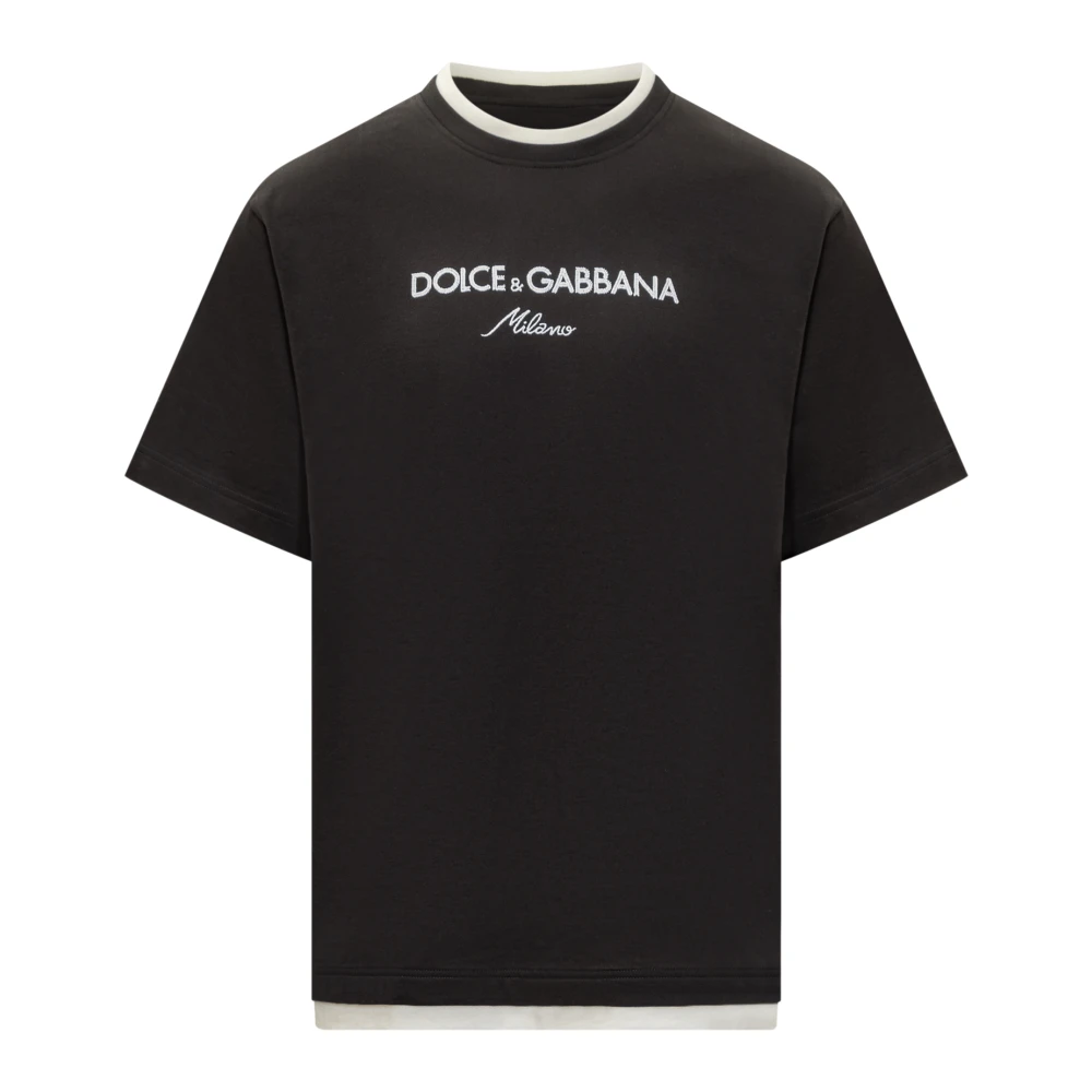 Dolce & Gabbana Men's Black T-Shirts, M, Logo T-Shirt