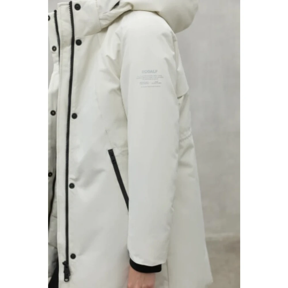Ecoalf Glamour Ocean Coat White Dames