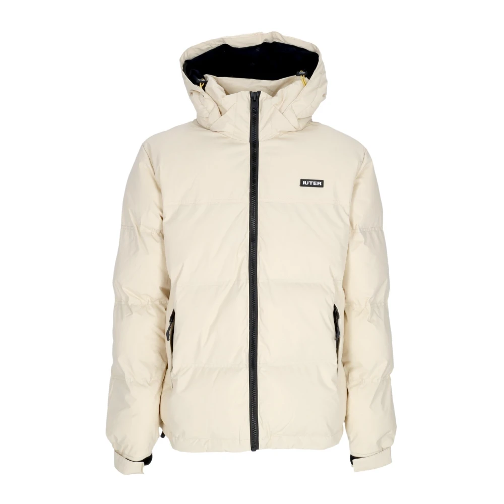 Iuter Witte Puff Donsjas Hoge Hals White Heren
