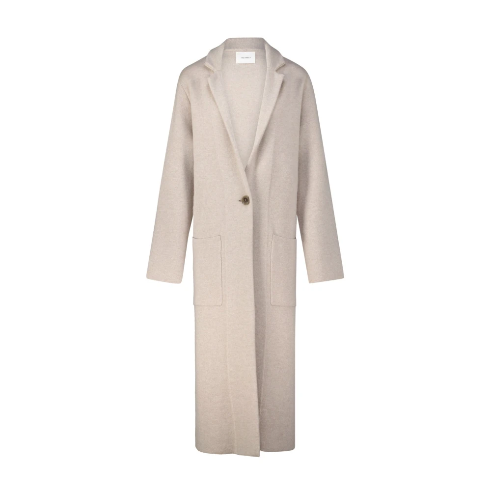 Lisa Yang Lang Amie Cardigan Beige Dames