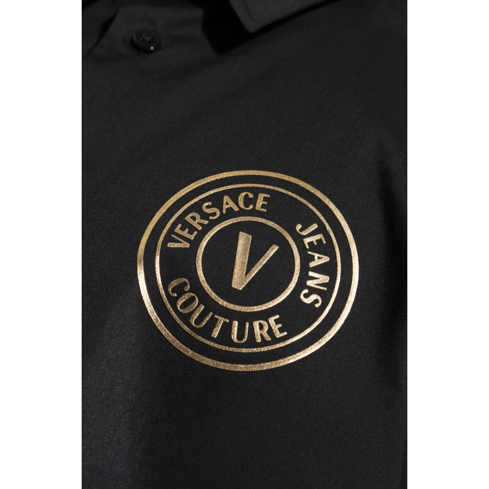 Versace Jeans Couture Shirt met logo Black Heren