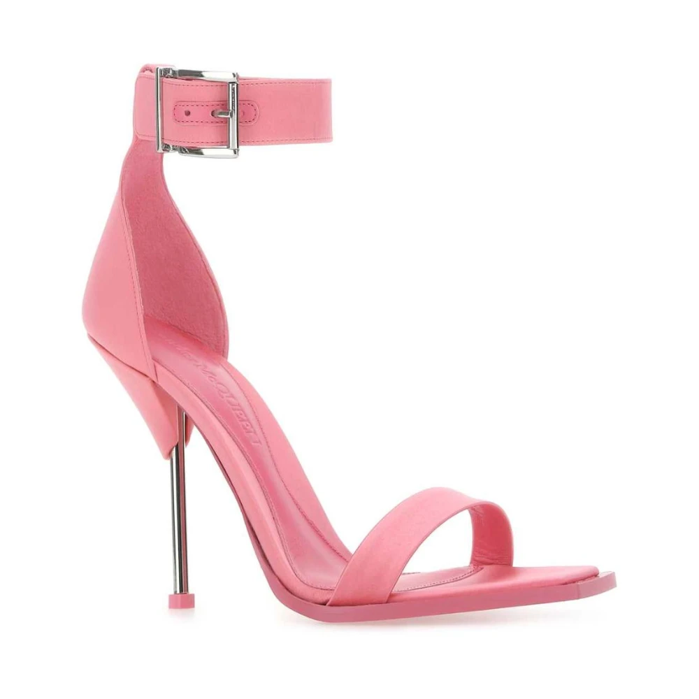 Alexander McQueen 110mm Sandalen met satijnen afwerking