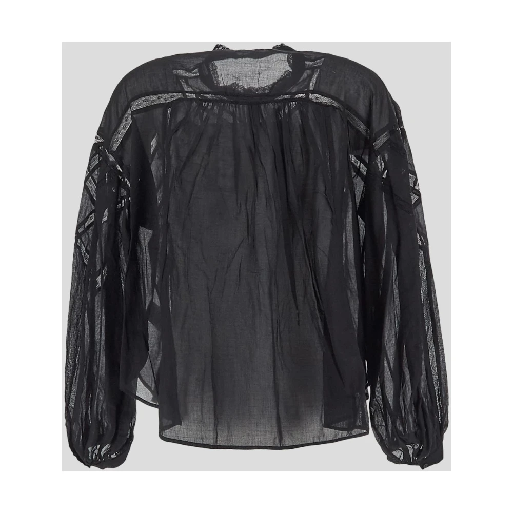 Isabel Marant Étoile Katoenen Gelma Top Black Dames