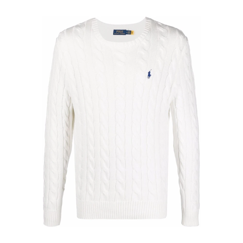 Ralph Lauren Witte Pullover Sweater White Heren