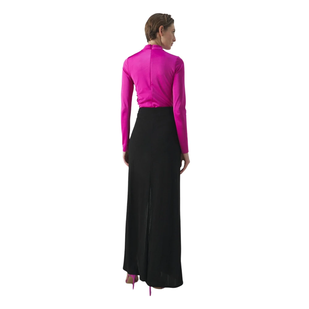 pinko Zwarte Omslagrok Black Dames