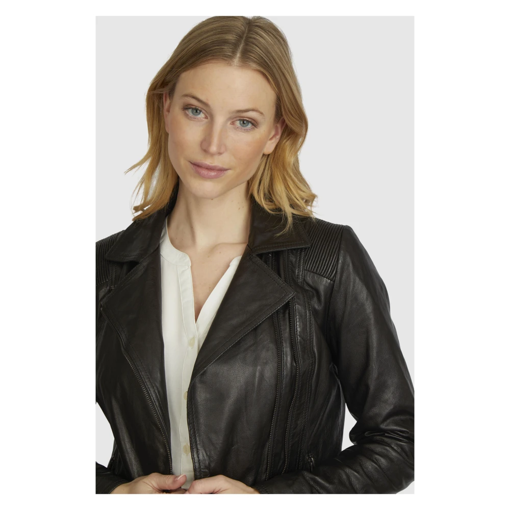 Bugatti Elegante leren jas Black Dames