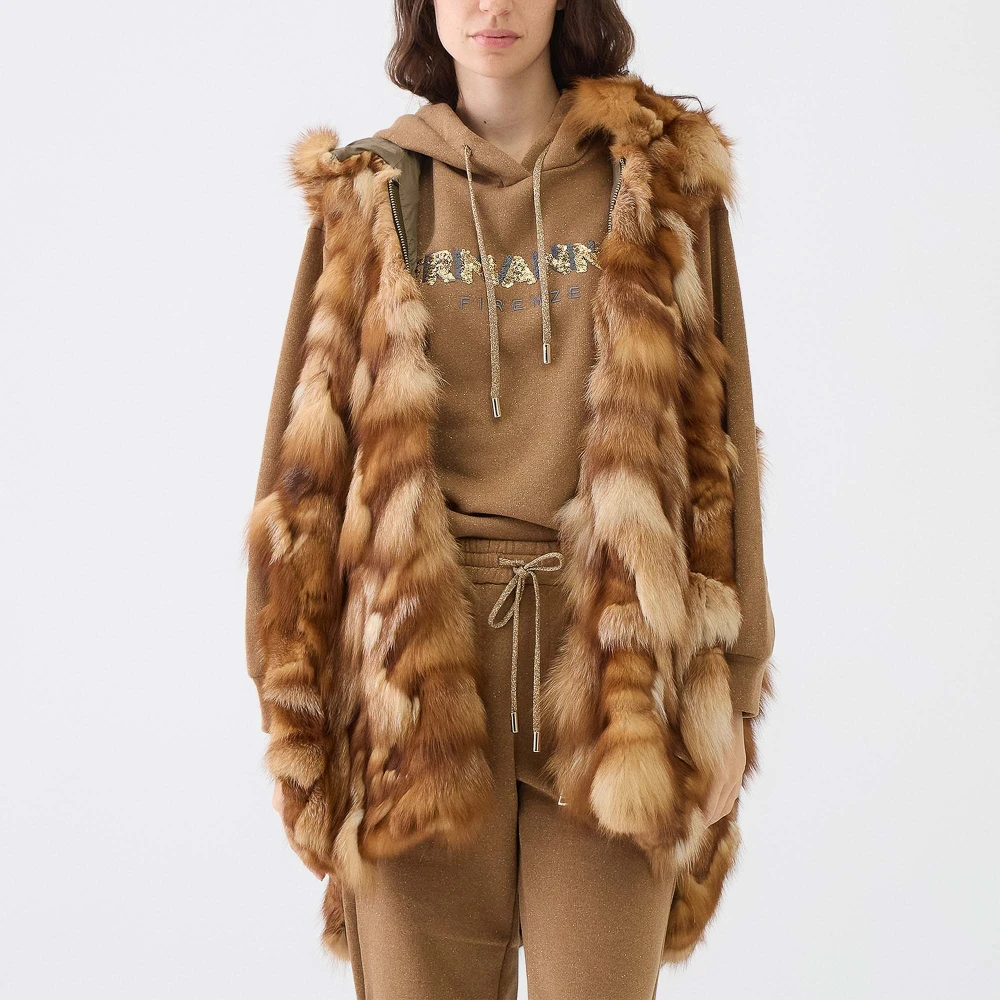 Ermanno Scervino Militair Groene Parka met Afneembare Vest Green Dames