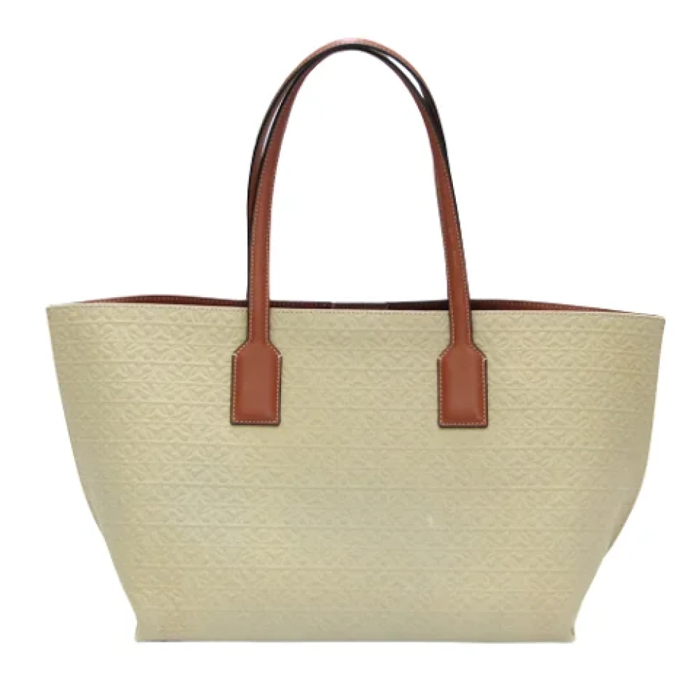 Loewe Pre-owned Leather totes Beige Dames