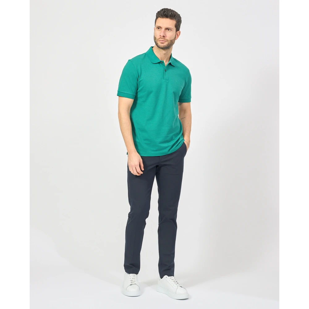Hugo Boss Heren Polo Shirt met Geborduurd Logo Green Heren