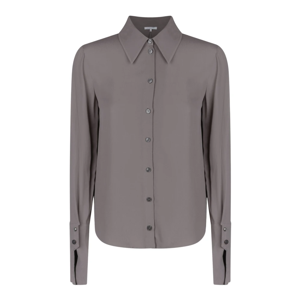 PATRIZIA PEPE Slim Fit Tortora Shirt Brown Dames