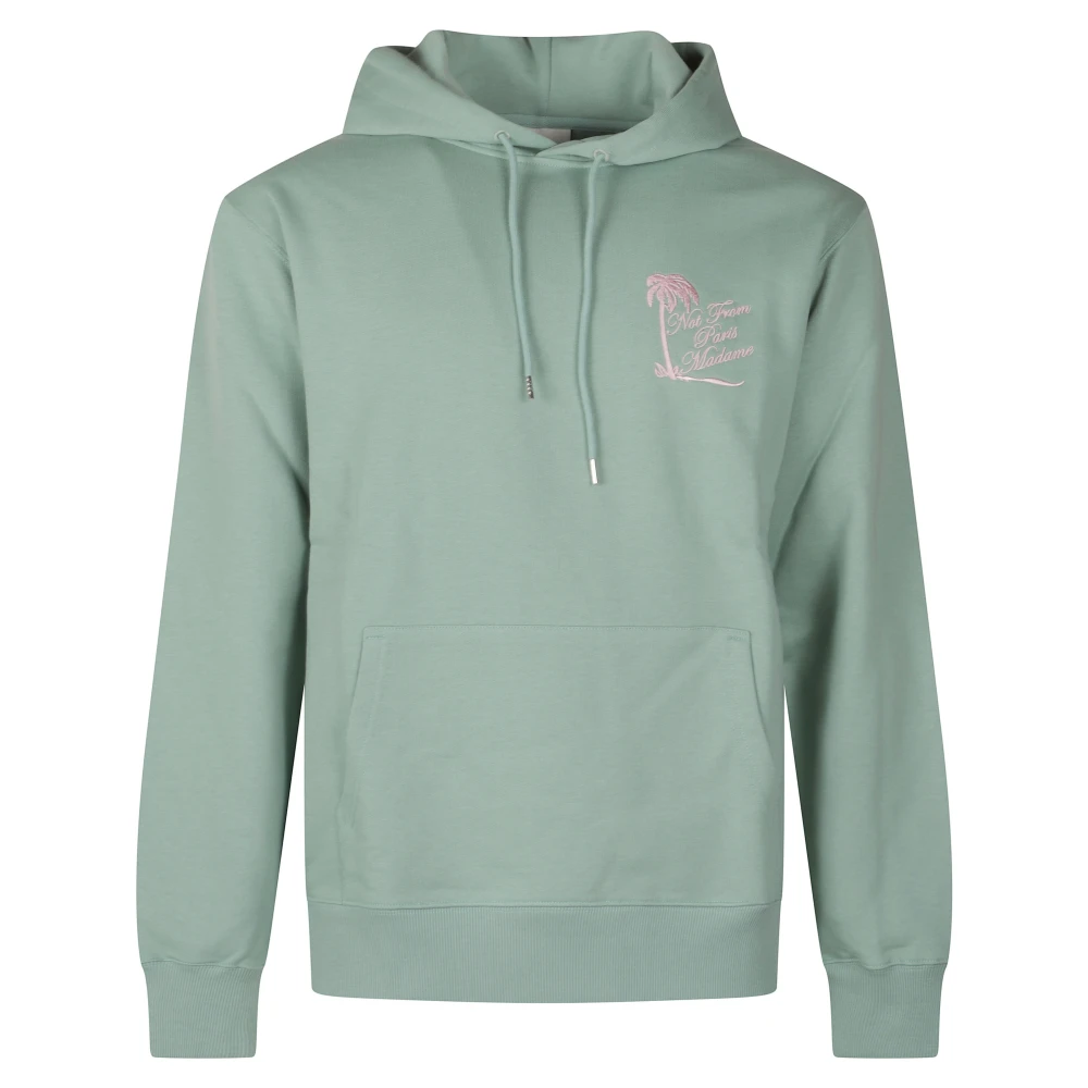 Drole De Monsieur Green Hoodies, Male, S, Slogan Palmier Hoodie