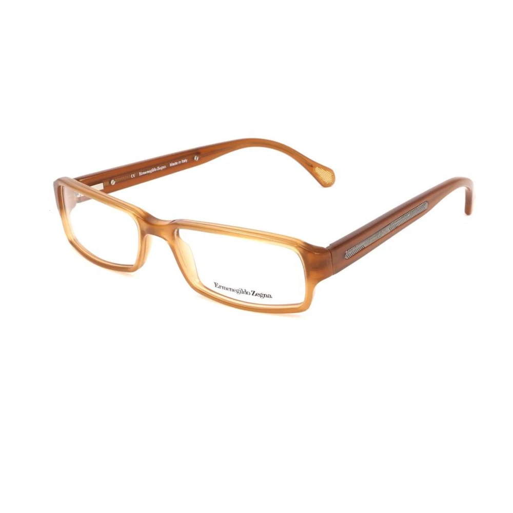 Ermenegildo Zegna Bruine plastic montuur met wijzerplaat Brown Heren
