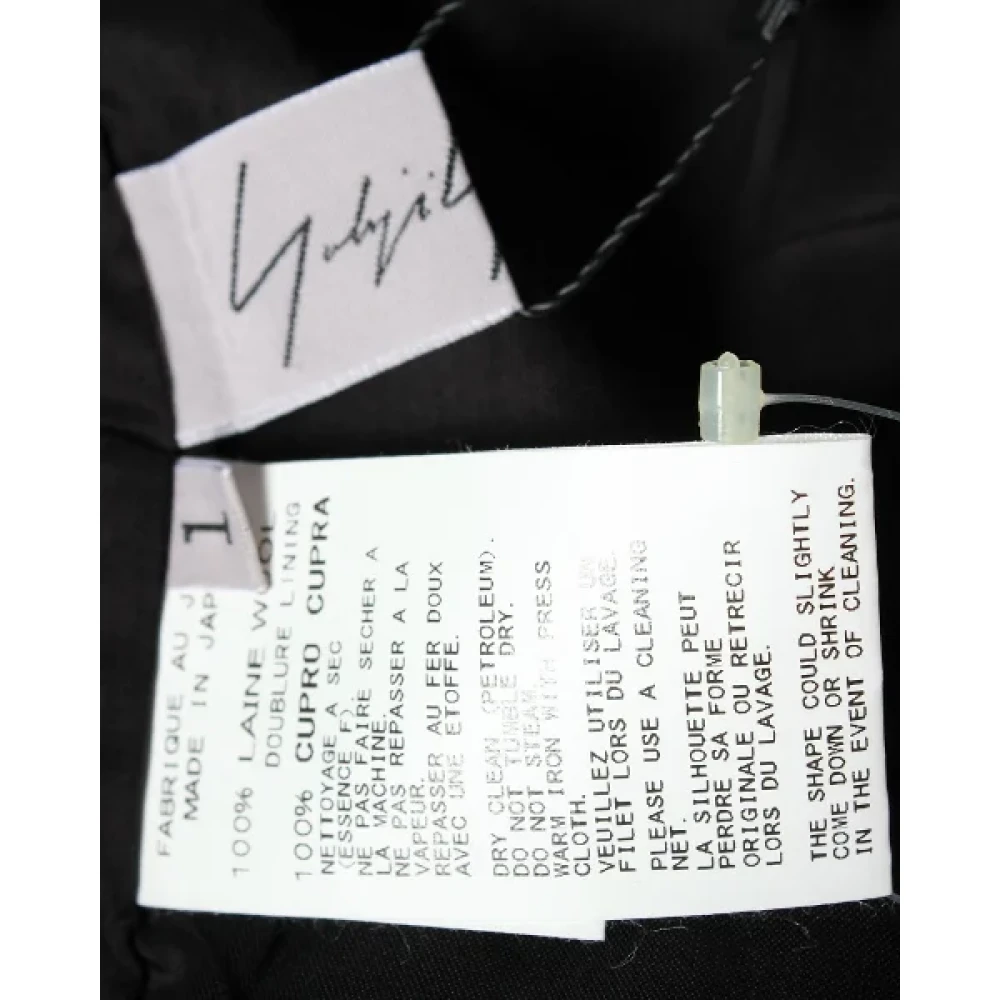 Yohji Yamamoto Pre-owned Fabric bottoms Black Dames