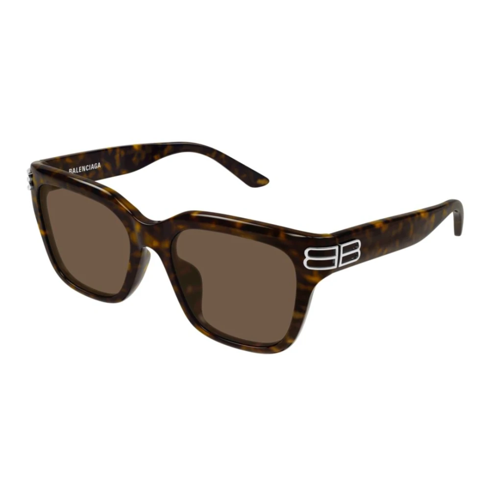Balenciaga Unisex Brown Rectangular Sunglasses - Sunglasses - 56 Mm - Accessories