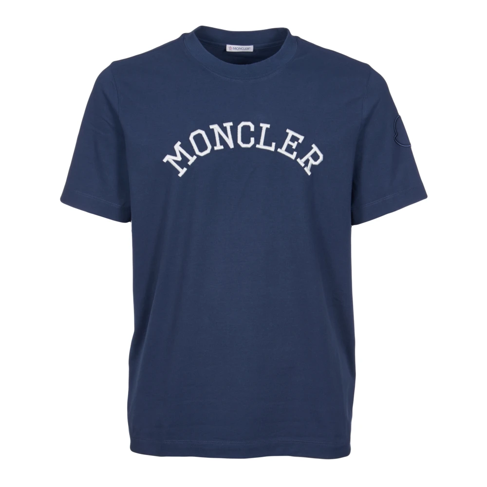 Moncler T-shirts en Polos Pinaforemetal Blue Heren