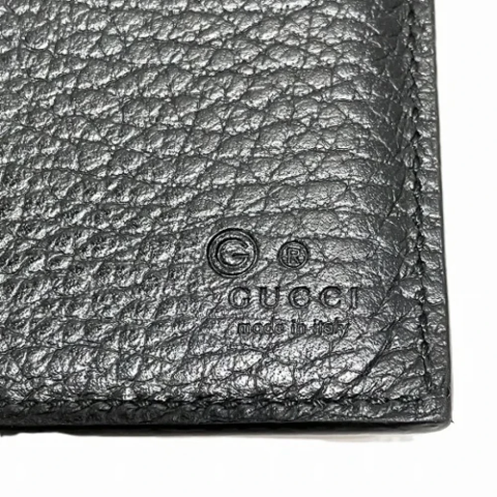 Gucci Vintage Pre-owned Leather wallets Black Dames