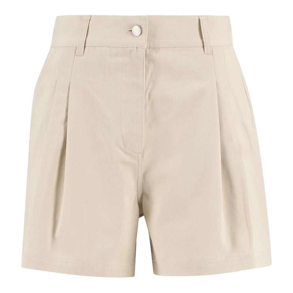 Barbour Women's Beige Casual Shorts, L, Fern Pleated Shorts