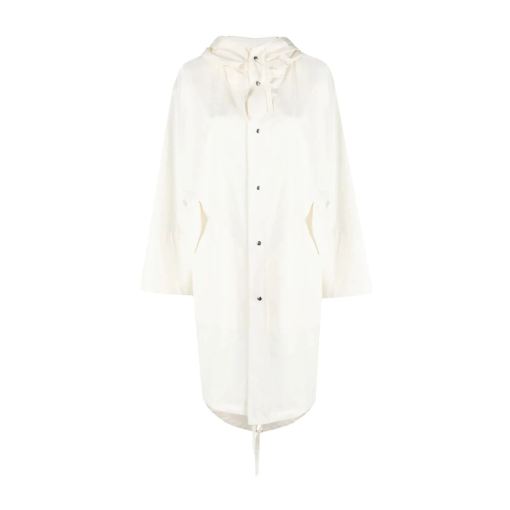 Jil Sander Women's Beige Logo Parka