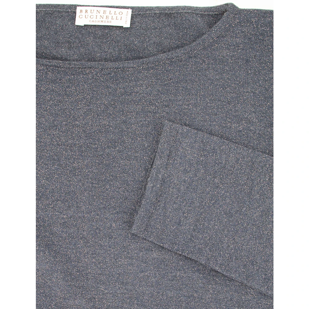 BRUNELLO CUCINELLI Nachtelijke Hemel Luxe Gebreide Kleding Aw23 Gray Dames