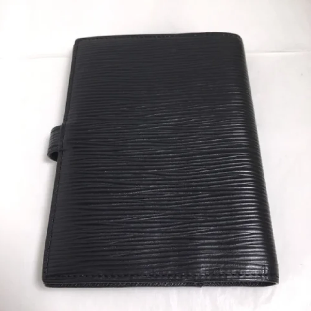 Louis Vuitton Vintage Pre-owned Leather home-office Black Dames